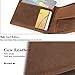 Men's Leather RFID Blocking Slim Fold Wallet Coin Pocket Bifold Wallet