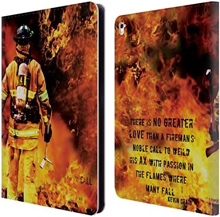 Official Jason Bullard Fireman's Noble Call Firefighter Leather Book Wallet Case Cover For Apple iPad Pro 9.7