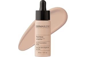 Dermablend Flawless Creator Multi-Use Liquid Foundation Makeup, Full Coverage Lightweight Buildable Foundation, Natural Finish, 1 Fl oz.