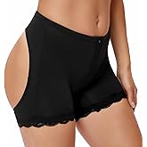 Jinnhelun Butt Lifter Shapewear Boy Shorts, Adjustable Hip Enhancer Body Shaper Control Panties for Women