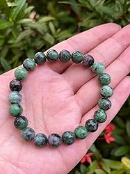 Ruby Zoisite Crystal Bead Bracelet 8mm, Wholesale
