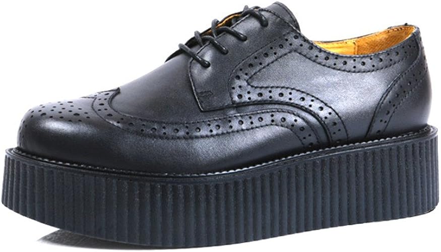 mens platform brogues