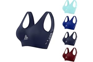 Sports Bras for Women's High Impact Wirefree Sports Bras with Removable Pads Comfort Seamless Bra for Yoga Gym Fitness