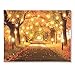 Collections Etc Lighted Autumn Forest Pathway Canvas