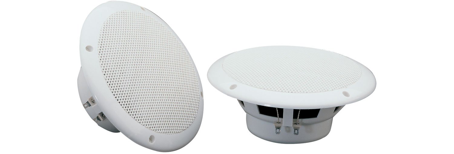 Water Resistant 6.5" Speakers | White | 100W Max | 4 Ohms