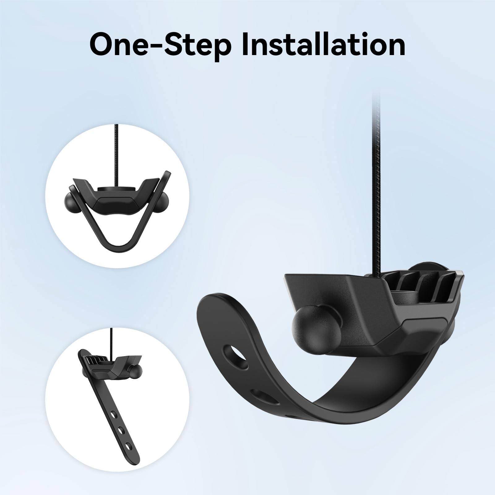 AMVR VR Cable Management System, 6 Packs Ceiling Pulley System Compatible with Meta Quest 3S/3/2/Valve Index/Rift S/PSVR/HTC VR Cord Accessories(VR Link Cable Not Included)