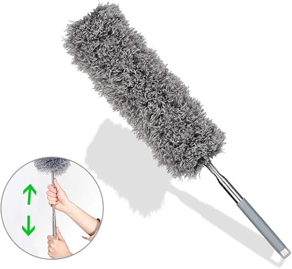 Mgrett Extendable Duster, Feather Duster Extendable Microfiber Duster