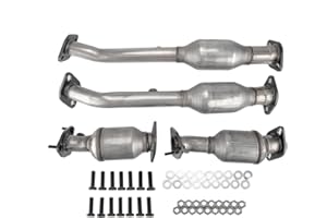 MARSFLUX Catalytic Converter Stainless Steel Replacement For 2005-2018 Frontier, 2005-2012 Pathfinder, 2005-2015 Xterra 4.0L Replace 16399, 16400, 16467, 16468 (EPA Compliant)