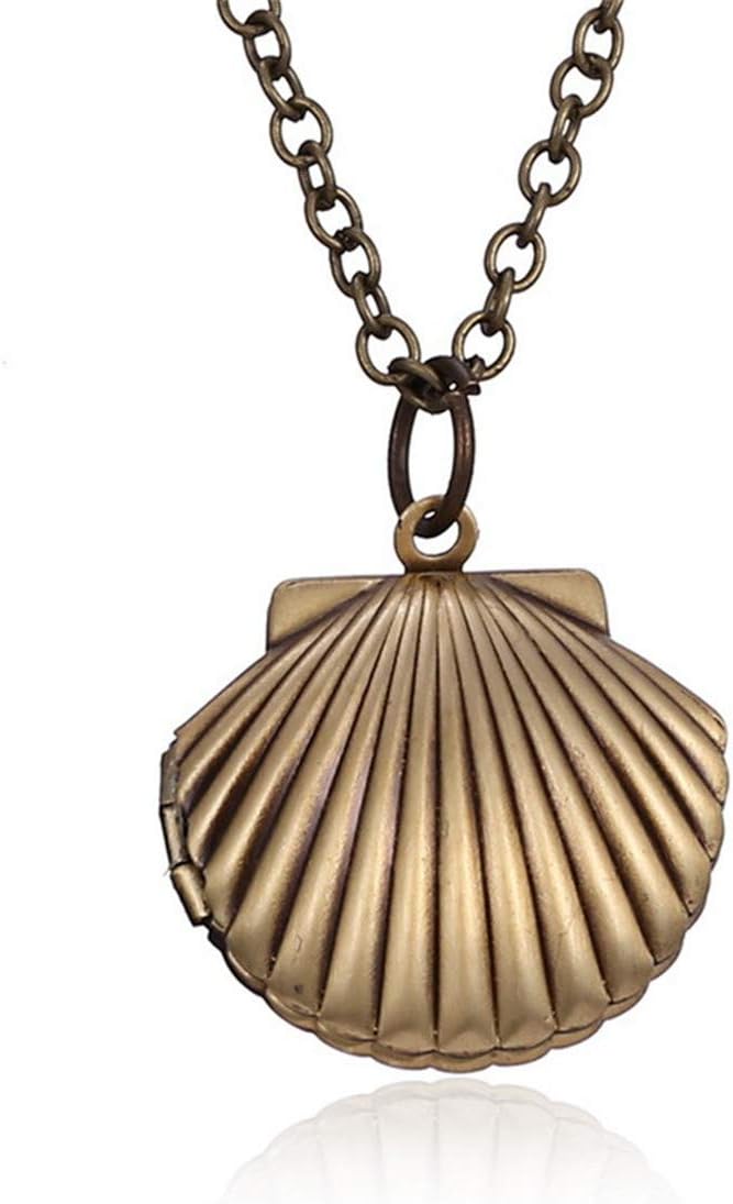 Heart Love Oval Locket Picture Necklace Antique Bronze Flower Carved Charm Memory Pendant Necklace
