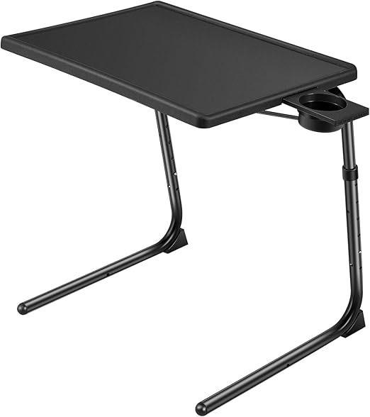 TV Tray Table Adjustable 6 Height and 3 Angles Lightweight