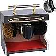 Sangeuhhlk Electric Shoe Buffer, Shoe Polisher Automatic Stainless Steel Dust Removal Polishing Clean Kit for Home Hotel Bank