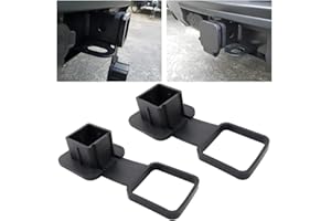 XINLIYA 2 Pcs Trailer Hitch Cover, Heavy Duty Trailer Rubber Hitch Cover Plug Cap Insert, Protects Square Receiver Tube Fits 