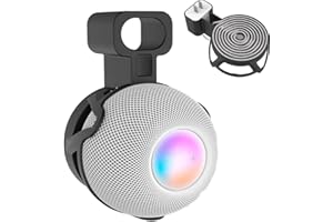 Wall Mount Stand for HomePod Mini Smart Speaker Outlet Holder with Cable Storage Quality ABS Hard Case Socket Space Saving In