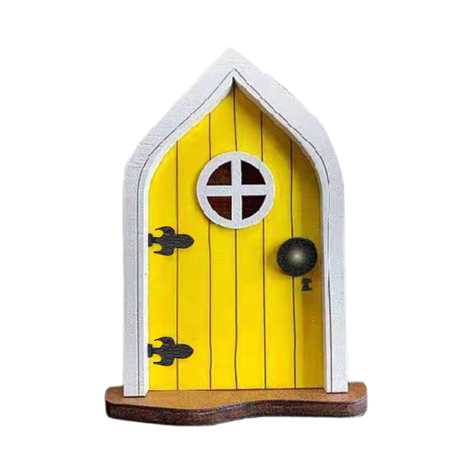 Fairy Door Wooden Pixie Door Miniature Elf Door World Fairy Door Garden Decor for Gardens Courtyards Potted Plants and Home Decoration