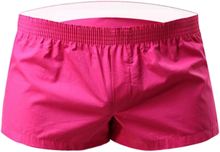 NECOA Mens Boxer Shorts, Men's Solid Color 100 Cotton Low Rise Woven