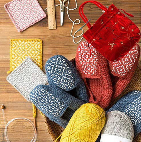 5 Carbonized+Crochet+Tunisian+Plastic+Knitting