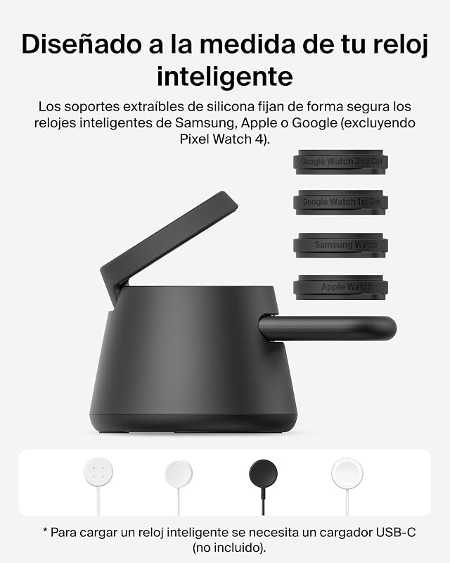UltraCharge Pro 3 em 1 Qi2 25W Carregador Sem Fios Magnético Preto