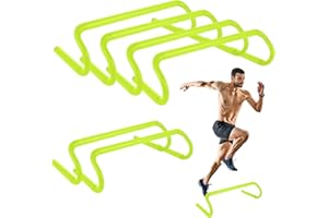 WOPPLXY 6 Pcs Speed Agility Training Hurdles, 6'' Detachable Agility Training Hurdles, Speed Training Agility Hurdles for Ath