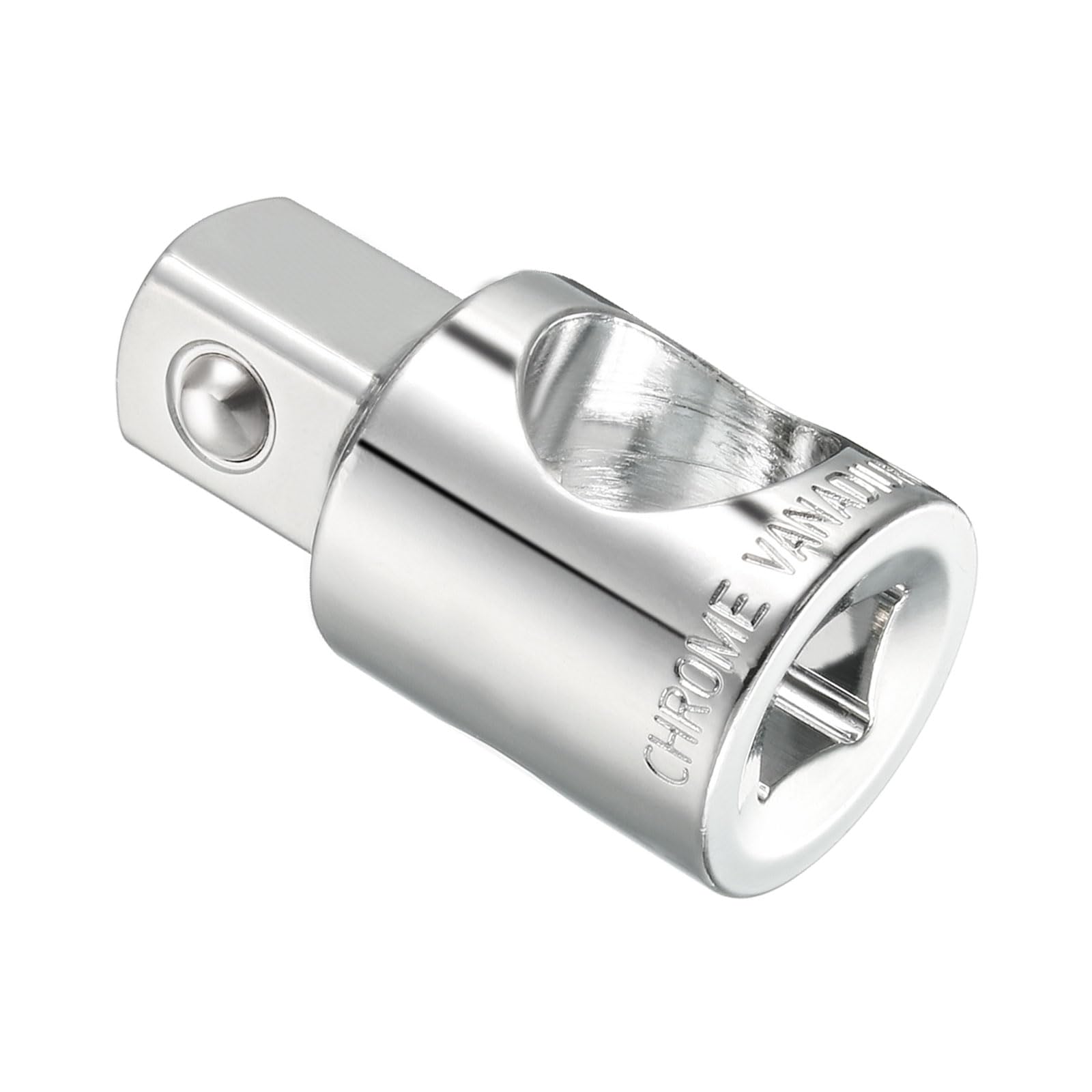 CoCud Impact Socket Adapter, 3/8" F to 1/2" M, CR-V Square Sliding Handle Ratchet Drive Reducer - (Applications: for Impact Driver Wrench)