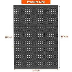 TORACK 3 pcs Metal Pegboard Panels for Wall Garage