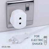 DECK INN 2 Pin to 3 Pin Shaver Toothbrush Plug Adaptor Converter UK 1A White view 5