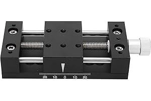 SP60A-DB50 Linear Stage Actuator, X-Axes Manual Fine-Tune Sliding Stage, Used in Optical Equipment, Measuring Equipment and S