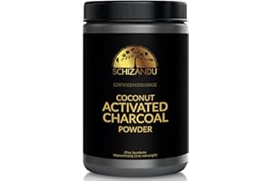 Organic Charcoal Powder by Schizandu - Activated Charcoal Natural, Vegan, Organic, GMO Free - Large Bottle 25 oz Powder