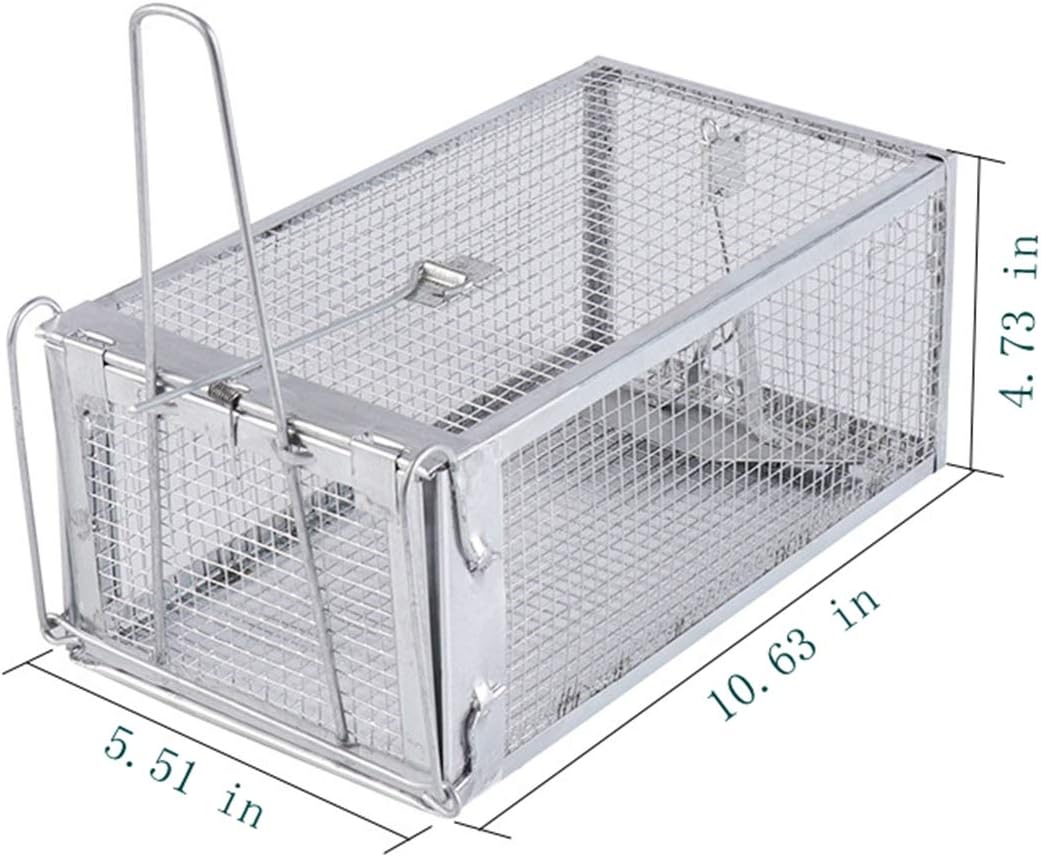 Ejoyfuture Humane Rat Cage Trap for Rats and Mice or Small Animasl,Rat Trap Cage,Rat Mouse Mice Chipmunk Trap for Indoor and Outdoor