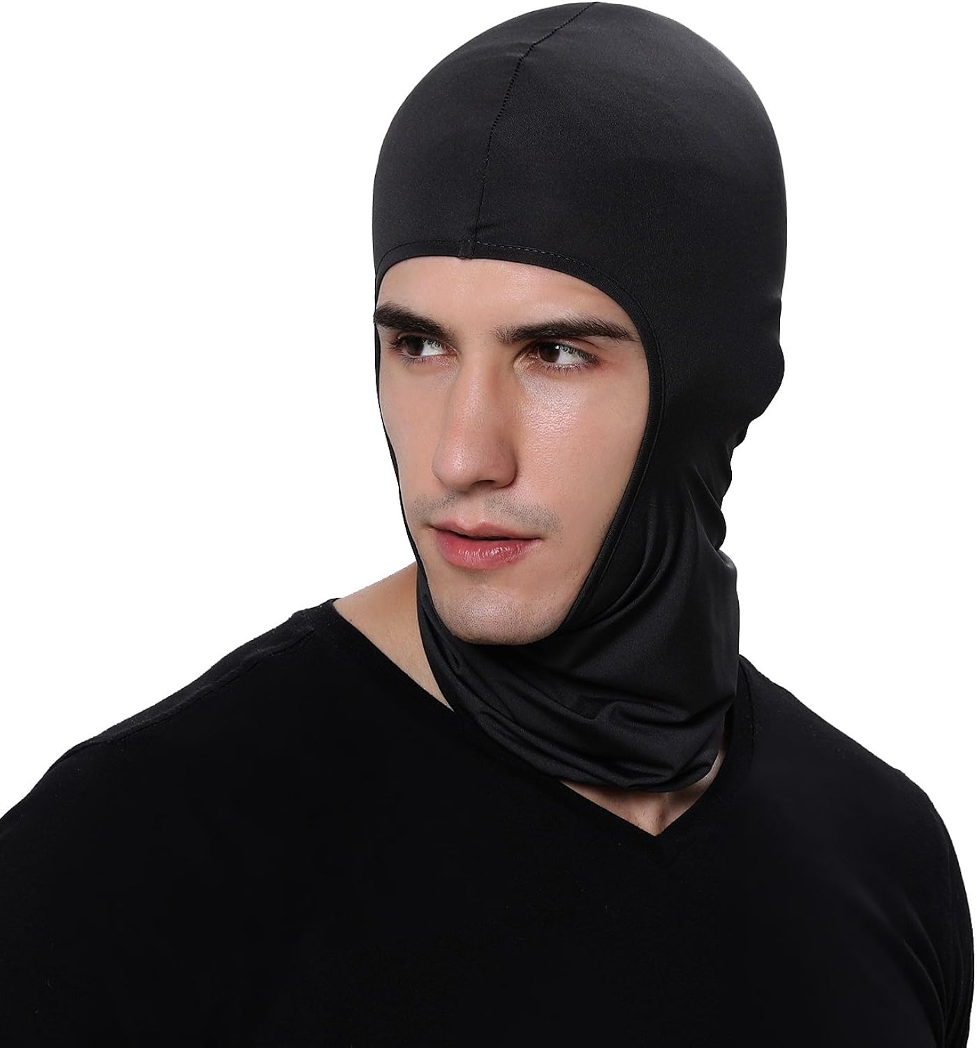 Pack of 3 Black Ski Mask Bandana Face Hat for Outdoor Airsoft Motorcycle Hood Helmet (Black) at  Men’s Clothing store