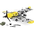 TOY PLAYER BF-109 Fighter Jet Plane Jet Building Set - Compatible with LEG0 7 Year Old boy, Military Airplanes Model, Gift for Boys Age 6 7 8 9 10 11 12 and WW2 Military SetCollectors & Enthusiasts