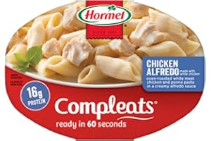 Hormel, ComplEats, Microwave Dinner, 10oz Tray (Pack of 8) (Choose Varieties Below) (Chicken Alfredo)