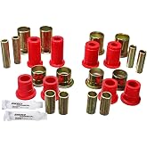 Energy Suspension 3-3156R Red Front Control Arm Bushing Set,
