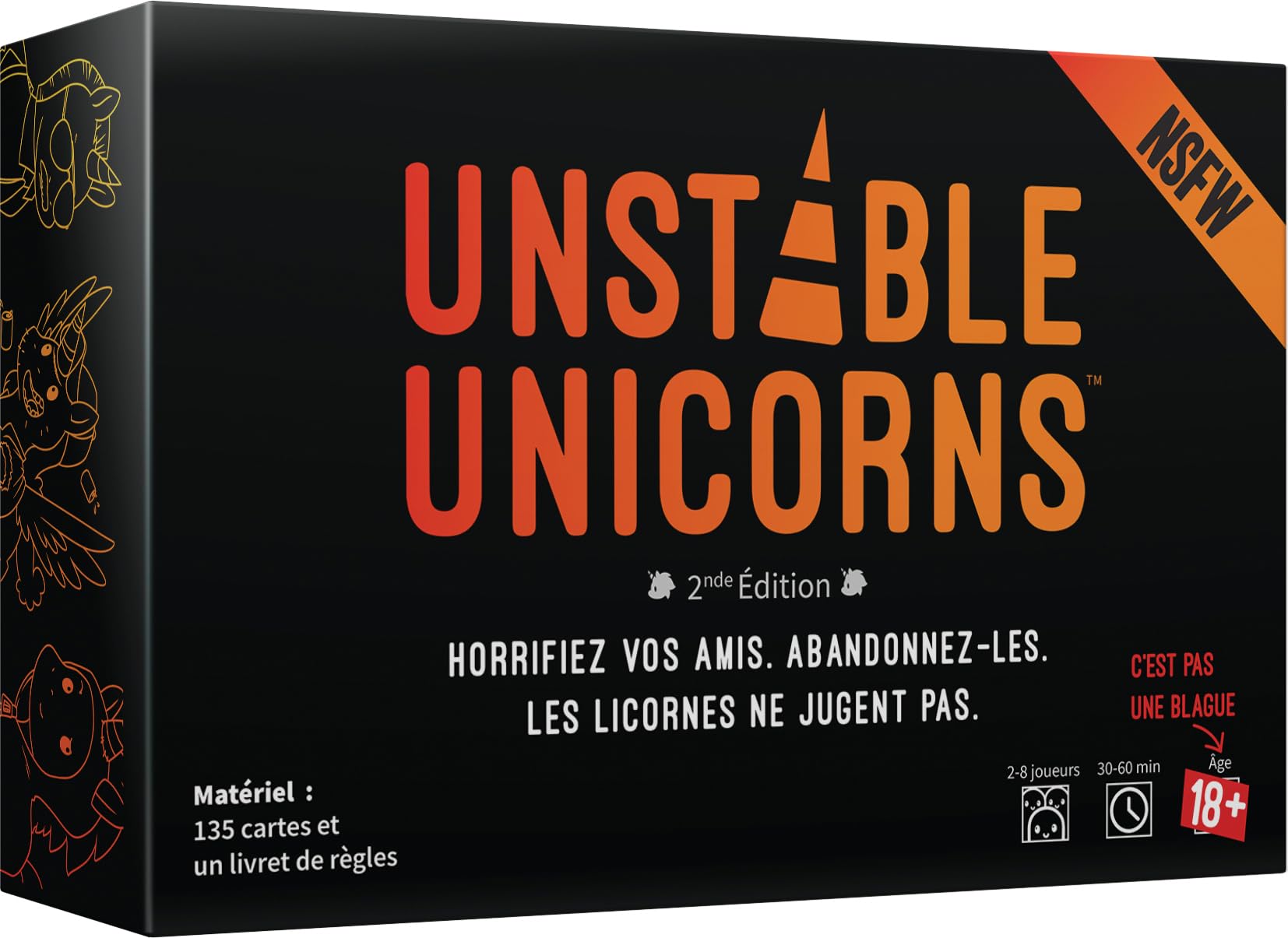 Asmodee Unstable Unicorn NSFW - Board Game - 21 Years and Up - 2 to 8 Players