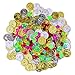 FUN LITTLE TOYS 288 PCs Pirate Gold Coins and Pirate Gems Jewelery Playset, Plastic Gold Coins, Goodie Bag Fillers Party Favor for Kids(144 Coins+144 Gem)