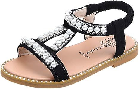 Amazon Co Jp Mangjiu サンダル 女の子 キッズサンダル 女の子 21 誕生日 結婚式 入園式 発表会 プレゼント 演奏会 フォーマル 柔らかい キラキラ ジュニア 可愛い 滑り止め 21 黒い シューズ バッグ