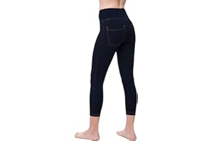Nirlon Women's Jeggings High Waist Tummy Control Jean Leggings with Pockets
