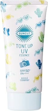KOSE Suncut Tone Up UV Essence Mint Green SPF 50+ PA++++ Waterproof 80g view 3
