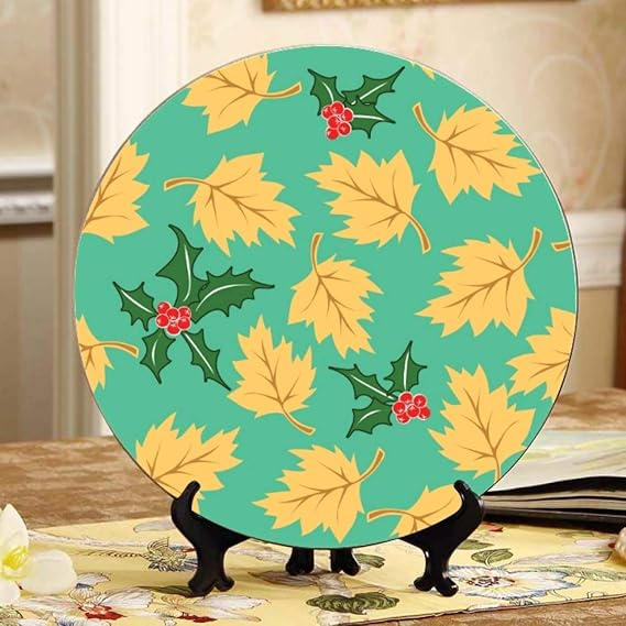 Otoño Naturaleza Follaje colorido Hojas Decoración Platos de fiesta