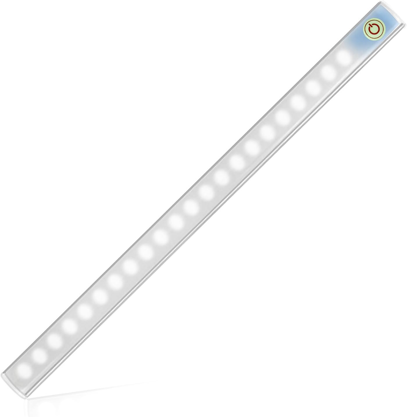 mountain ark 12 Inch USB Charge Stick-On Touch-Activated LED Under Cabinet Lighting Energy Saving Adjustable Brightness LED Night Light for Closet Attic Hallway Cupboard Storage Room