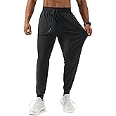 FOGFIRE Men's Joggers with Zipper Pocket Athletic Lightweight Sweatpants Tapered Track Pants for Gym Workout Running