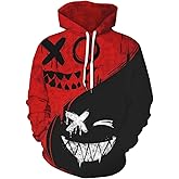 Chaos World Men's Novelty Hoodie Long Sleeves 3D Funny Graphic Print Sweatshirt Pullover