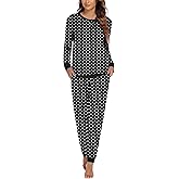Ekouaer Pajamas For Women Comfy Long Sleeve Jogger Set Lounge Pjs Set With Pockets