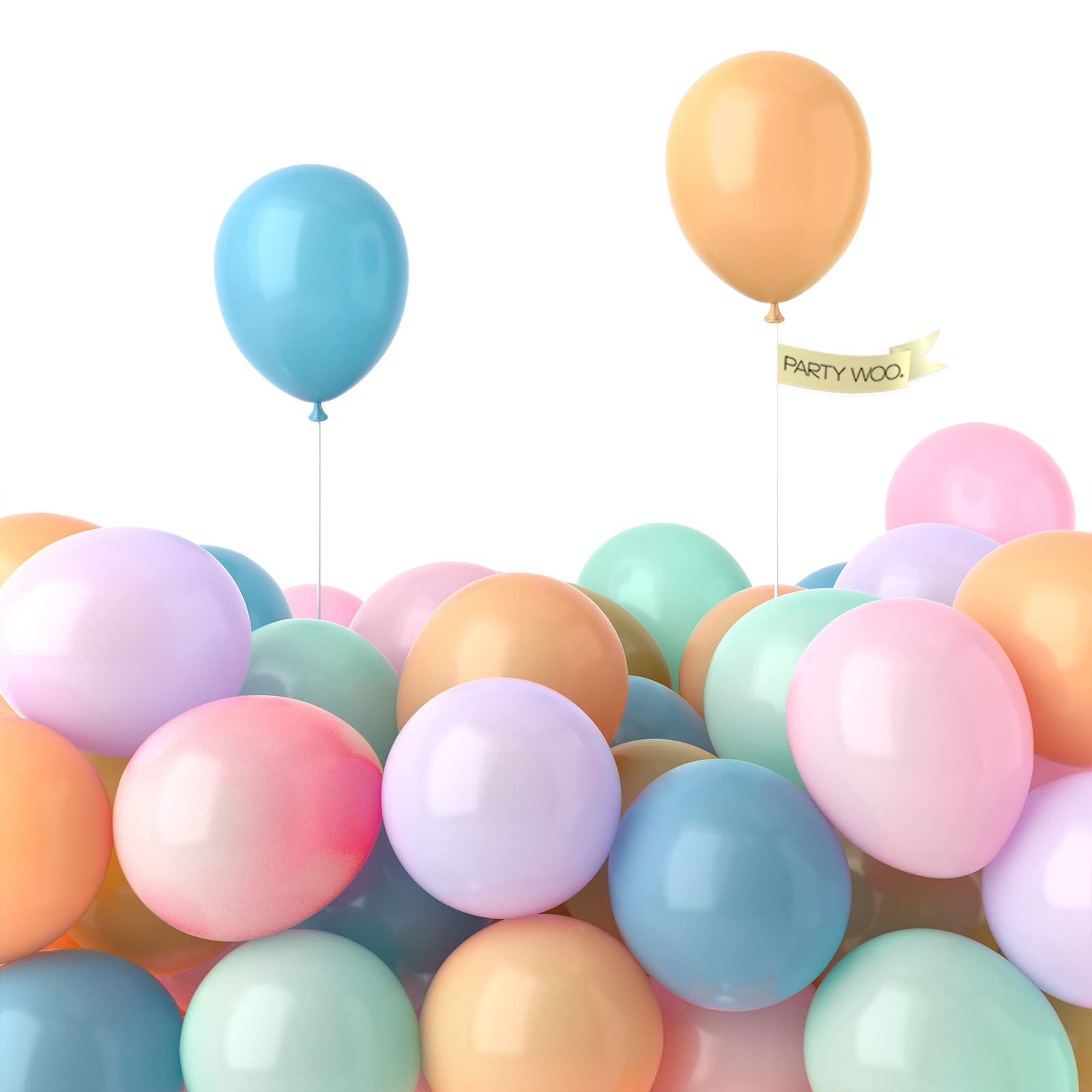 Photo 1 of PartyWoo Pastel Balloons, 120 pcs 5 Inch Pastel Color Balloons, Latex Balloons for Balloon Garland Arch as Party Decorations, Birthday Decorations, Wedding Decorations, Baby Shower Decorations