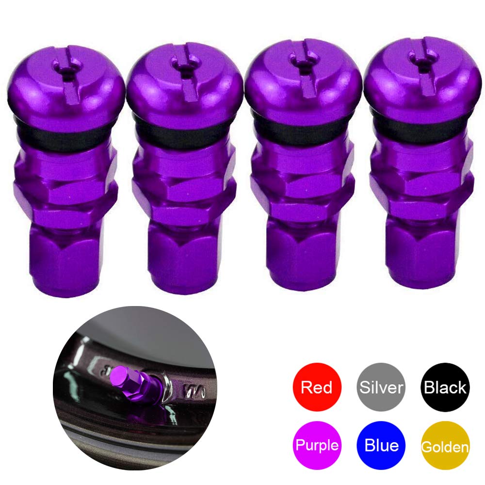 Valve Cover & Stem Purple PTNHZ RACING 4PCS Rays Volk Racing