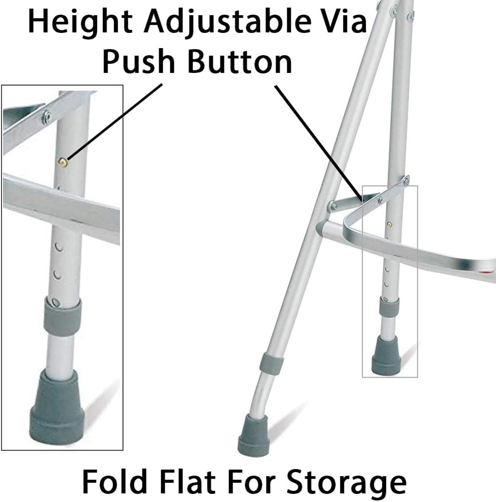 Carex Folding Hemi Walker - One Handed Walker for Seniors - Side Arm Style Walker: Health & Personal Care
