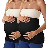 DIRAVO Womens Maternity Belly Band for Pregnancy Non-slip Silicone Stretch Pregnancy Support Belly Belt Bands…