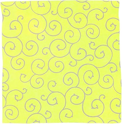 Amazon Co Jp むす美 京唐草 風呂敷 綿ふろしき 綿100 唐草模様 日本製 48ｃｍ イエロー ホーム キッチン