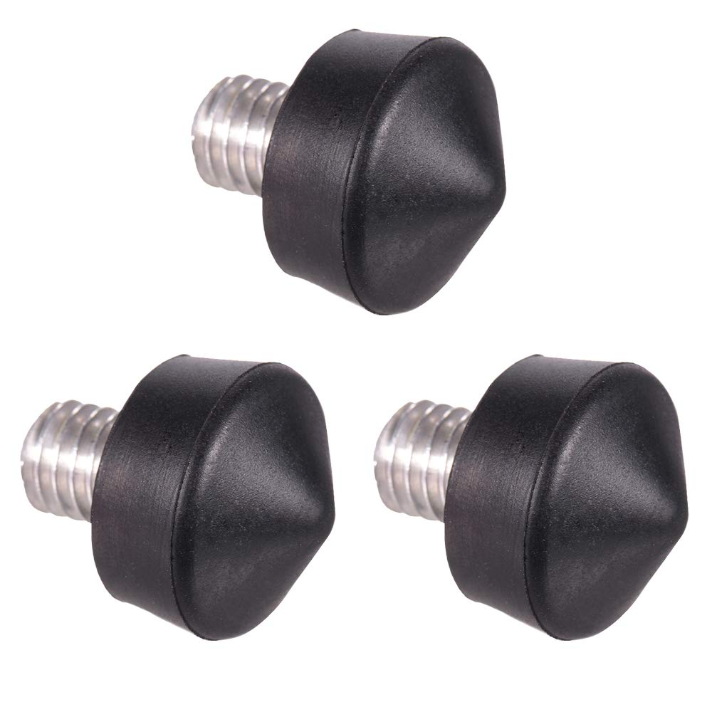Andoer Universal 3/8 Inch Tripod Monopod Rubber Foot Spike for Andoer Benro Gitzo Manfrotto Tripod Monopod (3 pcs)