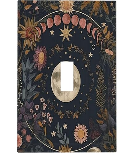 thumbnail image 2 of Celestial Sun Moon And Clouds Outlet Cover - Single Switch Plates 2 of 11