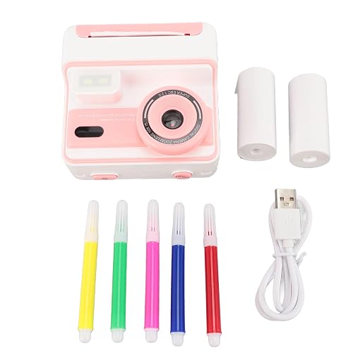 Instant Print Camera, Christmas Birthday Gifts for Girls Boys, HD 1080P 48MP 2.4in Screen 16X Zoom Flash Digital Video Cameras for Toddler, Portable Toy for 4 5 6 7 8 Year Old